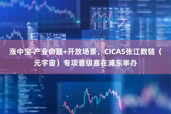 涨中宝 产业命题+开放场景，CICAS张江数链（元宇宙）专项晋级赛在浦东举办